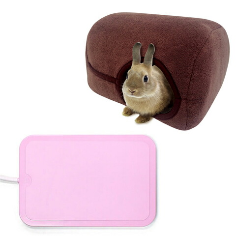 楽天市場】「うさぎのほら穴ベッド」と「リバーシブルヒーター L」の