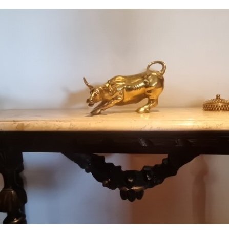 楽天市場】牛 オブジェ 真鍮 銅 置物 インテリア 彫刻 うし 動物 闘牛