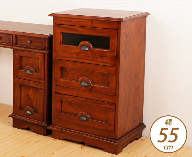 F 新品 アジアン チェスト マホガニー コロニアル カントリー 収納