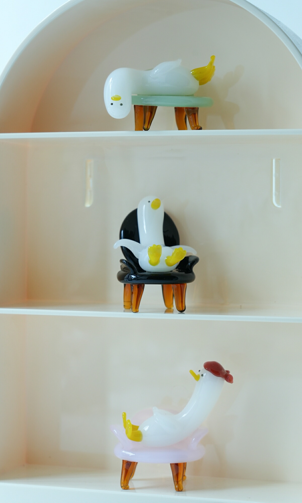 西洋 豊穣の角 コルヌコピア フリル ウランガラス 金彩 小物入れ