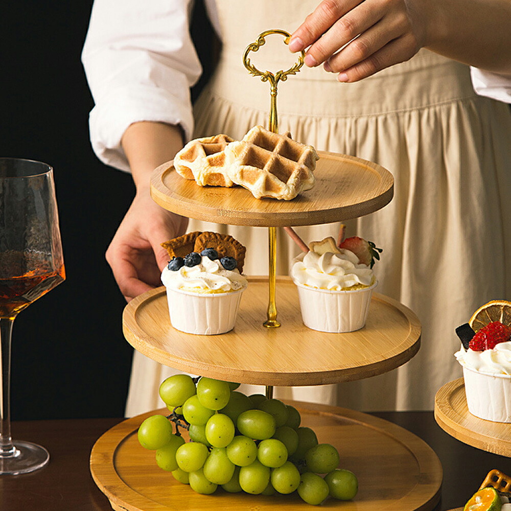 楽天市場】IwaiLoft おしゃれで優雅なひととき ケーキスタンド 二段式