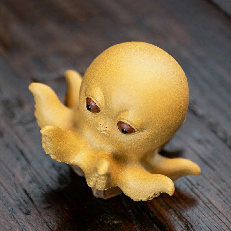 楽天市場】IwaiLoft 小さなタコの置物 宜興紫砂 陶器 茶寵 工芸品