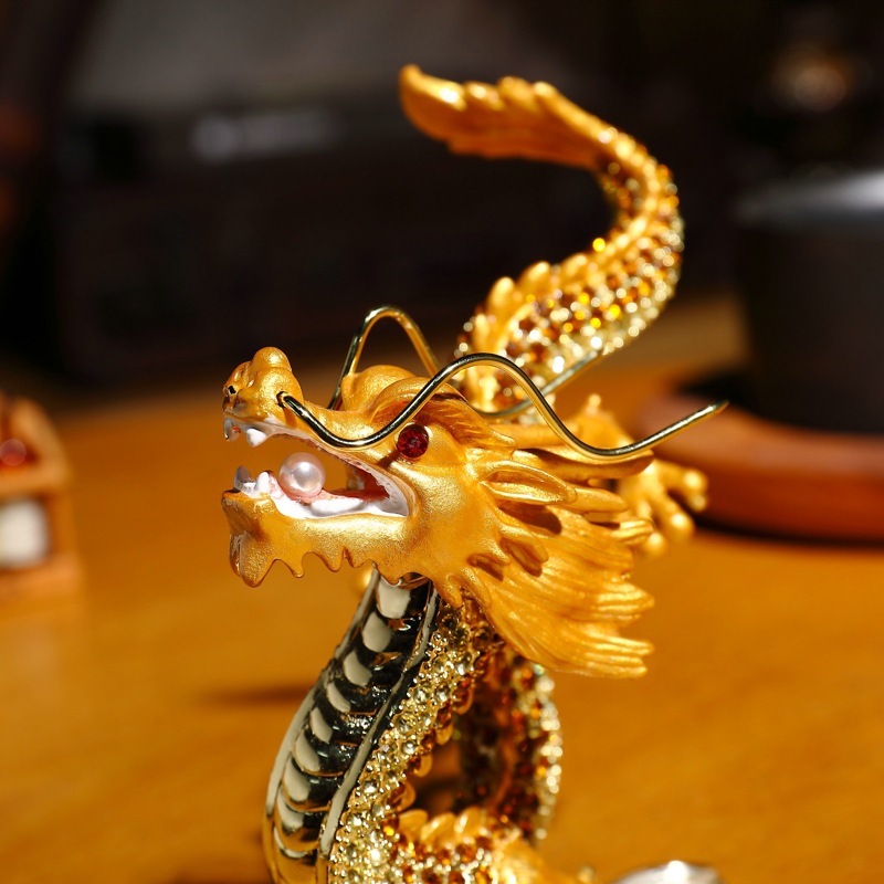 銅 細工 龍如意 開運 風水 招財 置物 工芸品 銅 細工 竜 干支竜 商売