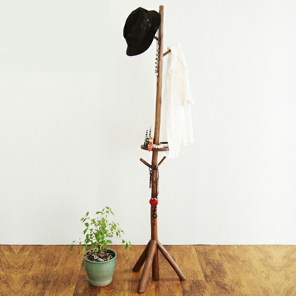 楽天市場】無垢材 ポールハンガー 高さ180 幅40 チーク無垢材 木製