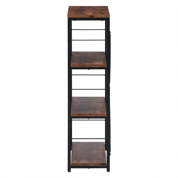 楽天市場】4段 ラック 60 木製 シェルフ 棚付き ヴィンテージ風
