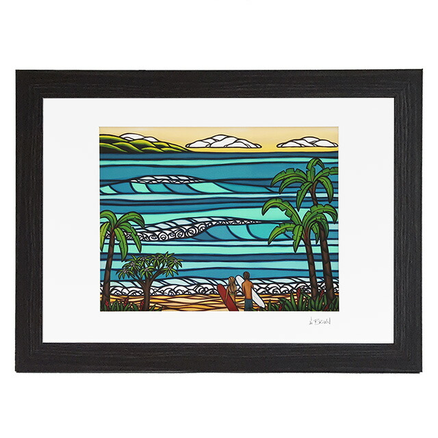 ①ヘザーブラウン 額付 ヘザーブラウンHeather Brownアートフレーム