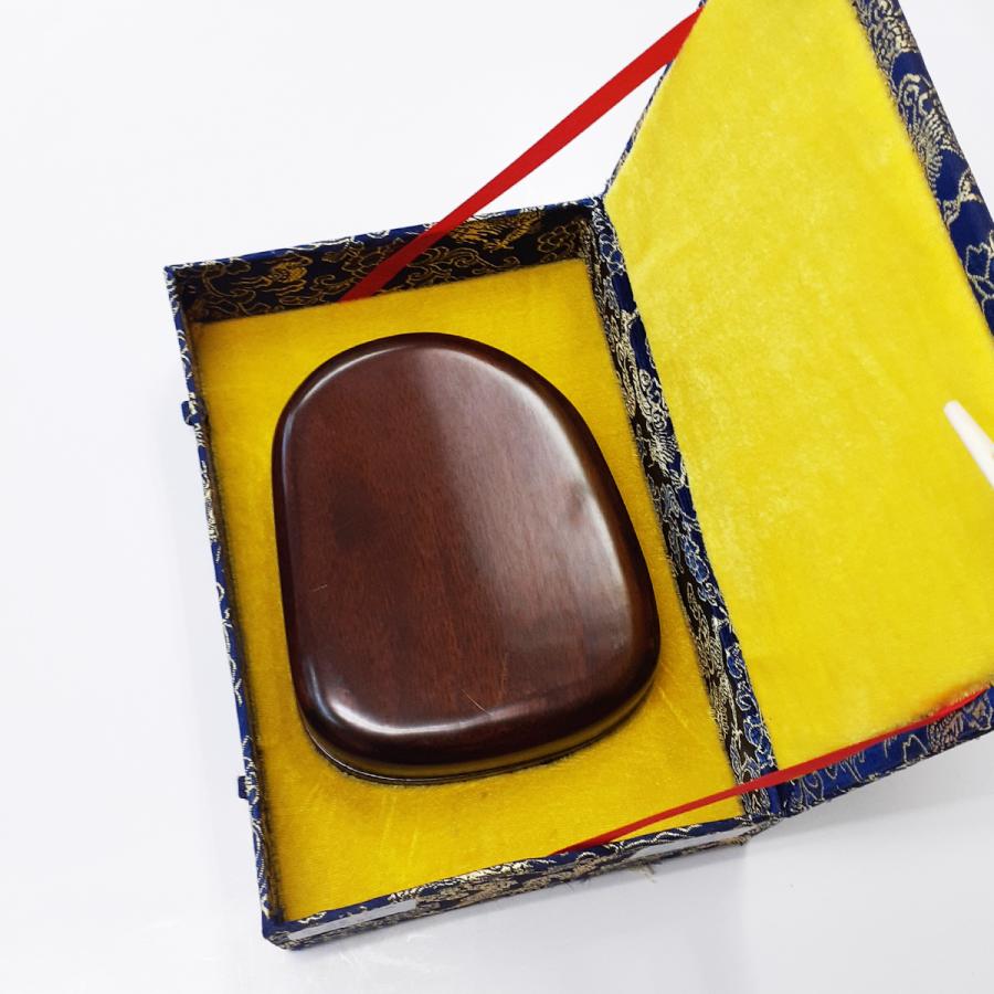 旧蔵した貴重中国骨董【歙州龍尾金星古硯】細工精密龍雲彫刻最高級漆