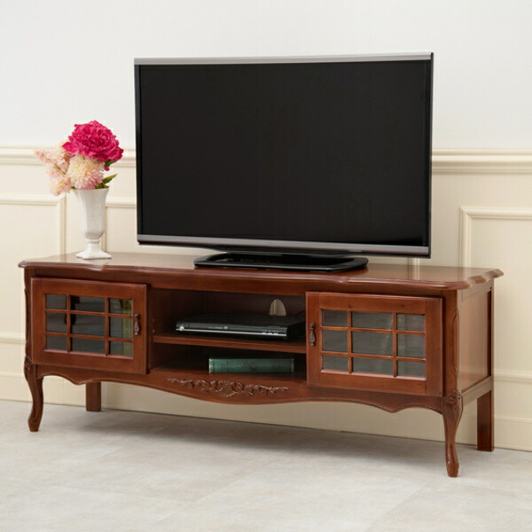 ヨーロピアンスタイル 猫脚 テレビ台 ボード ラック 幅 120cm