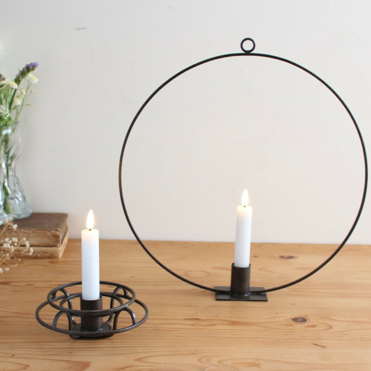 楽天市場】キャンドルホルダー ジョセフアイアン テーパーキャンドル
