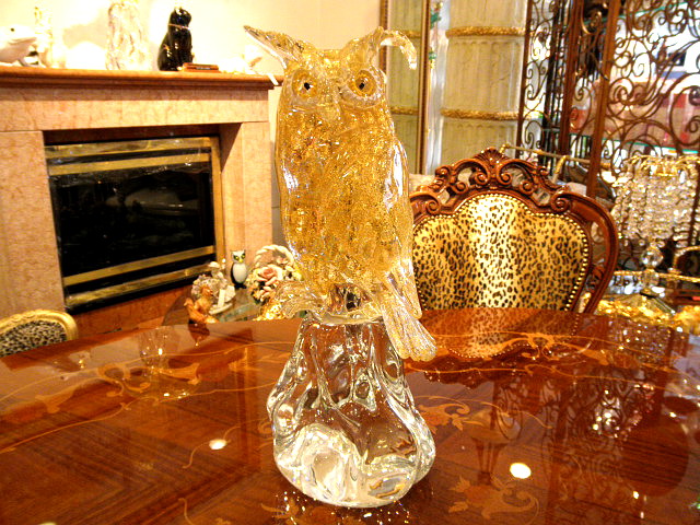 楽天市場】ベネツィアガラスふくろう 【送料無料】イタリー イタリア