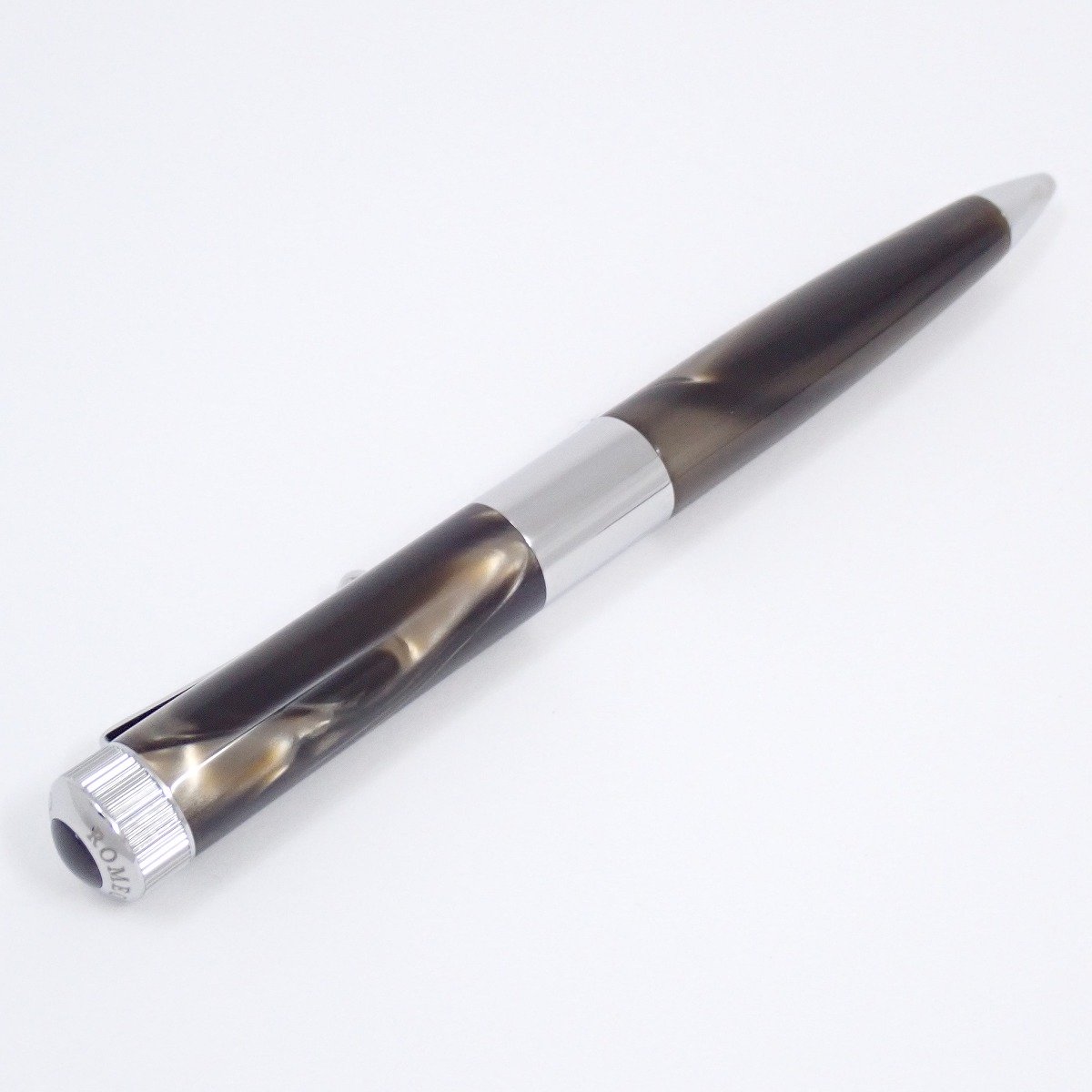 中古】伊東屋 ROMEO ロメオ No3 太軸 ボールペン イタリアングレー【い