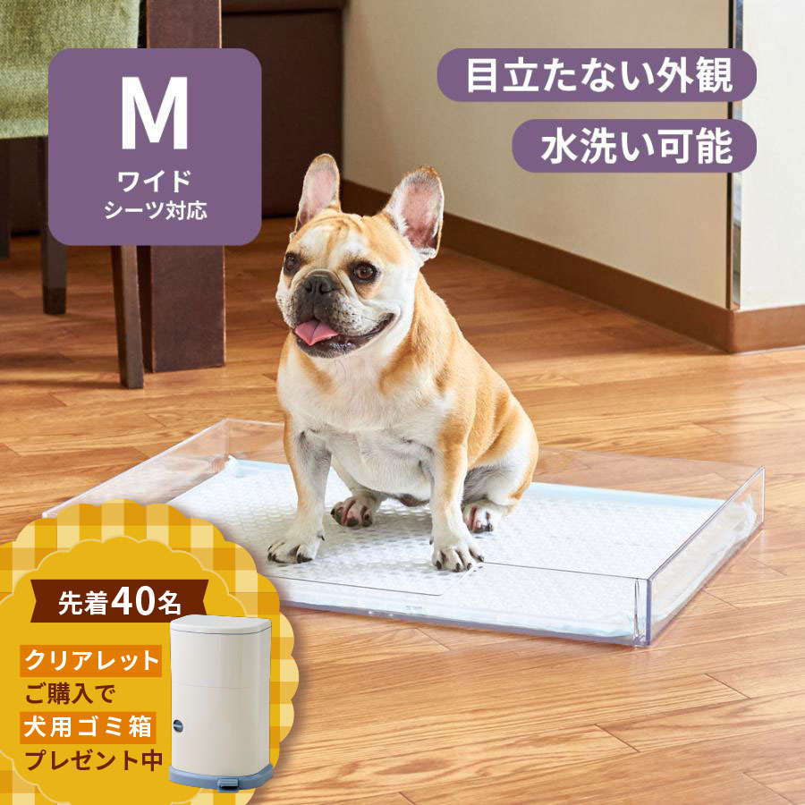 ドギレット 犬のトイレトレー ワイド お手入れ簡単 おしゃれ プラス