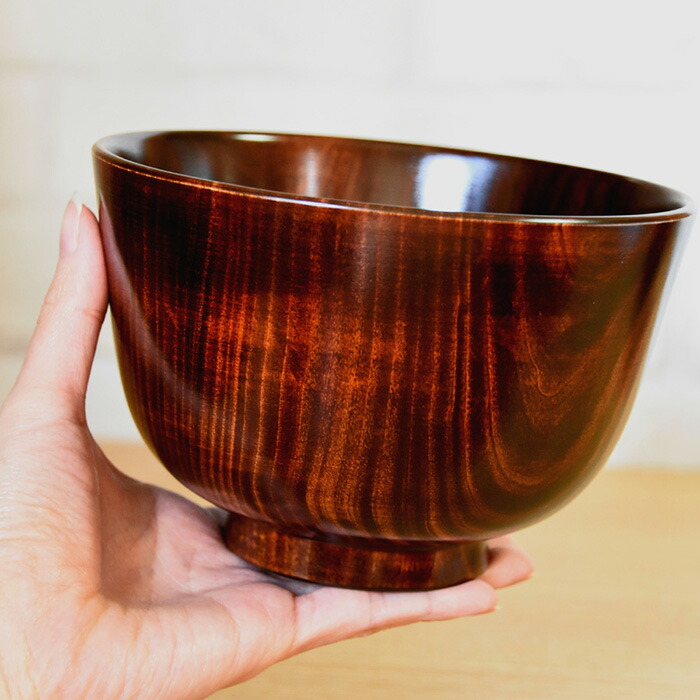 すり鉢のデザイン漆塗りふたつき椀10客です