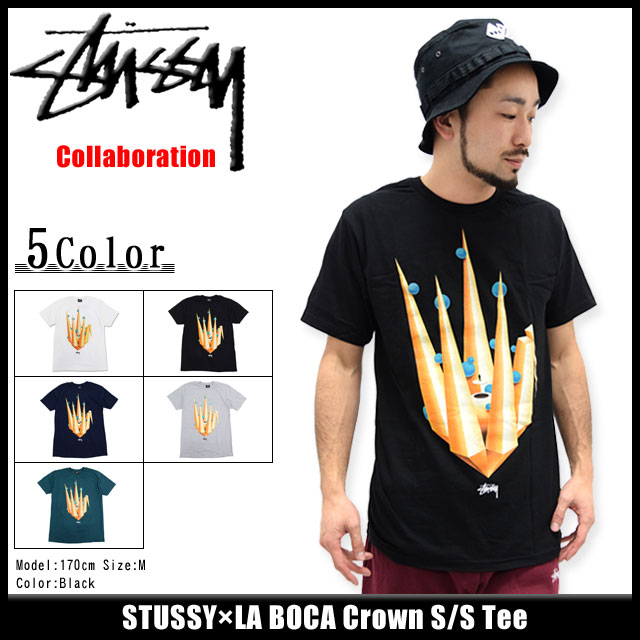 楽天市場】ステューシー STUSSY×LA BOCA Crown Tシャツ 半袖 コラボ