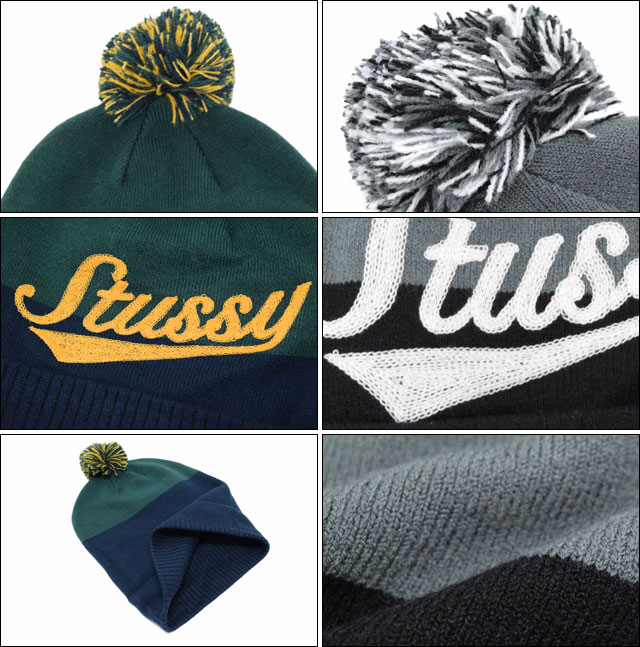 楽天市場】ステューシー STUSSY ニット帽 Script Pom(stussy beanie