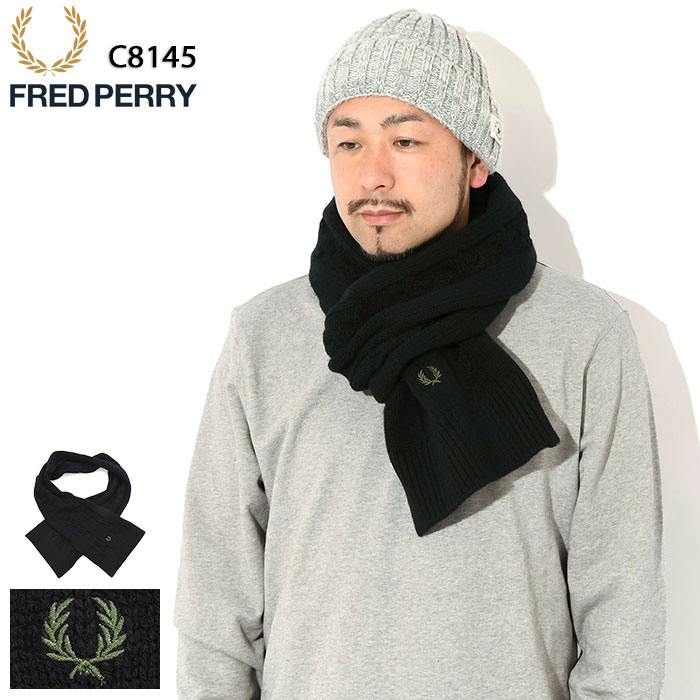 楽天市場】フレッドペリー FRED PERRY マフラー メンズ ラムウール