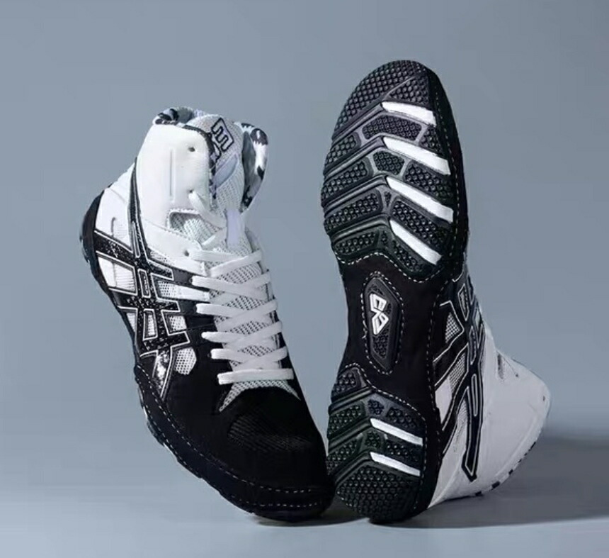 ホワイト ボクシングシューズ ハイカット 26/26.5CM ボクシング用