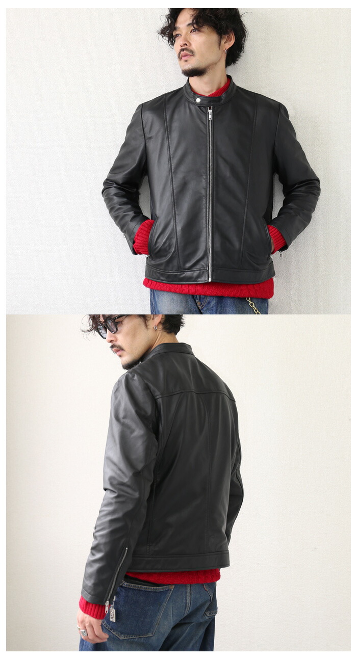 バーバリー レザージャケット 羊革 三陽商会 羽織り かっこいい