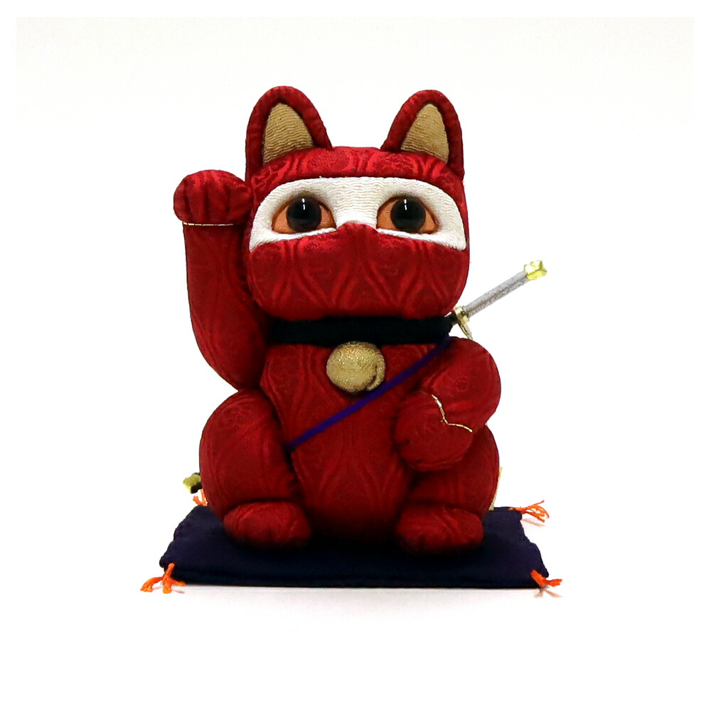 楽天市場】【数量限定クーポン配布中】 招き猫 柿沼東光 江戸木目込み