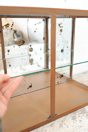 リメイク品 アンティークガラスケース 2段飾り棚 楽天市場