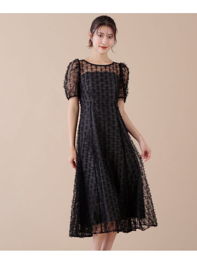 水色 リボンチュールオケージョンドレス Jill by jillstuart by JILL