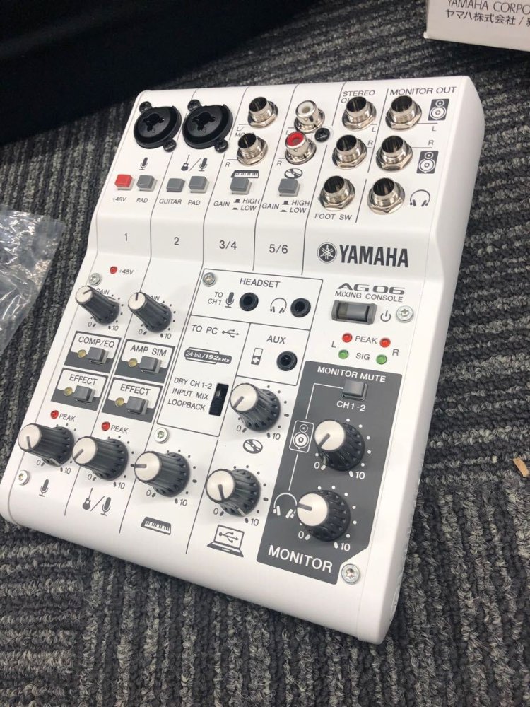 中古)YAMAHA AG06 オーディオインターフェース 箱無し 中古)YAMAHA