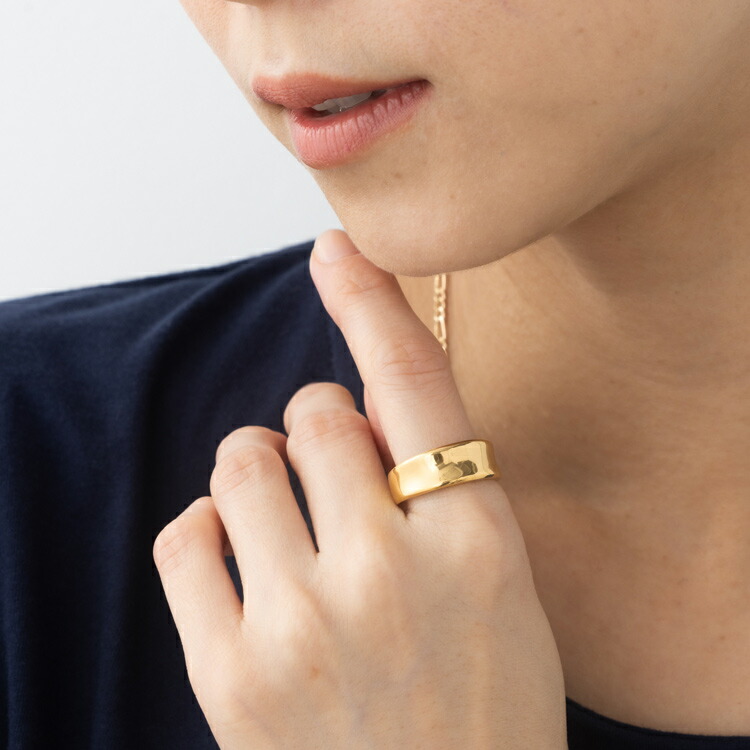 にゃーK24 純金 無地リング 2.93g指輪リング 刻印ありハンドメイド