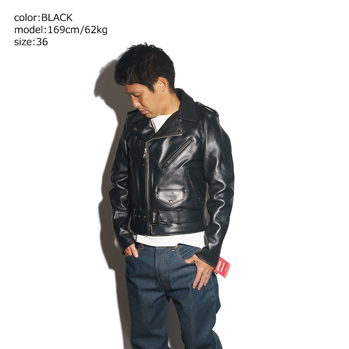 楽天市場】ショット SCHOTT 613 ワンスター ダブルライダース ブラック