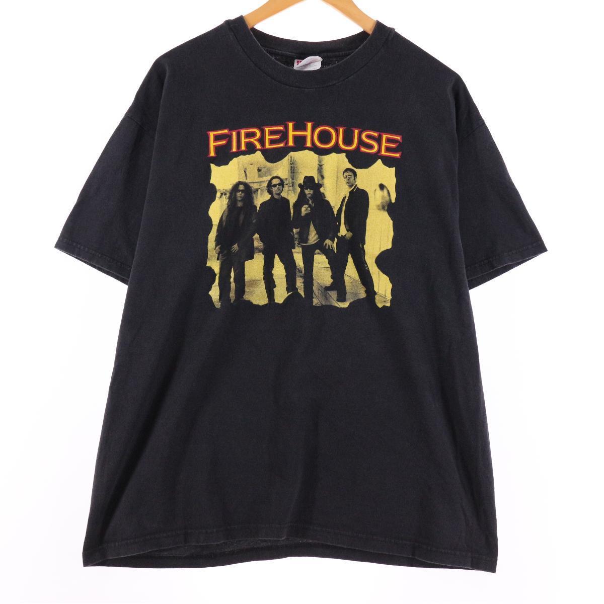 FIREHOUSEファイヤーハウスハードロックバンドビンテージバンドTシャツ