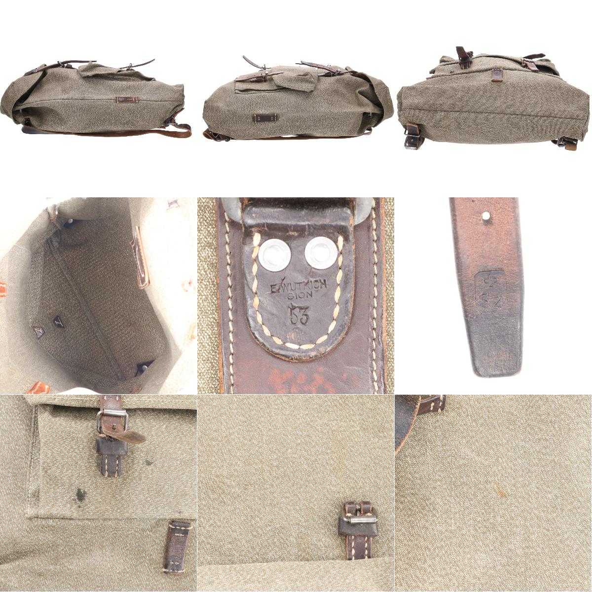 楽天市場】50年代 スイス軍 ごま塩 バックパック リュックサック