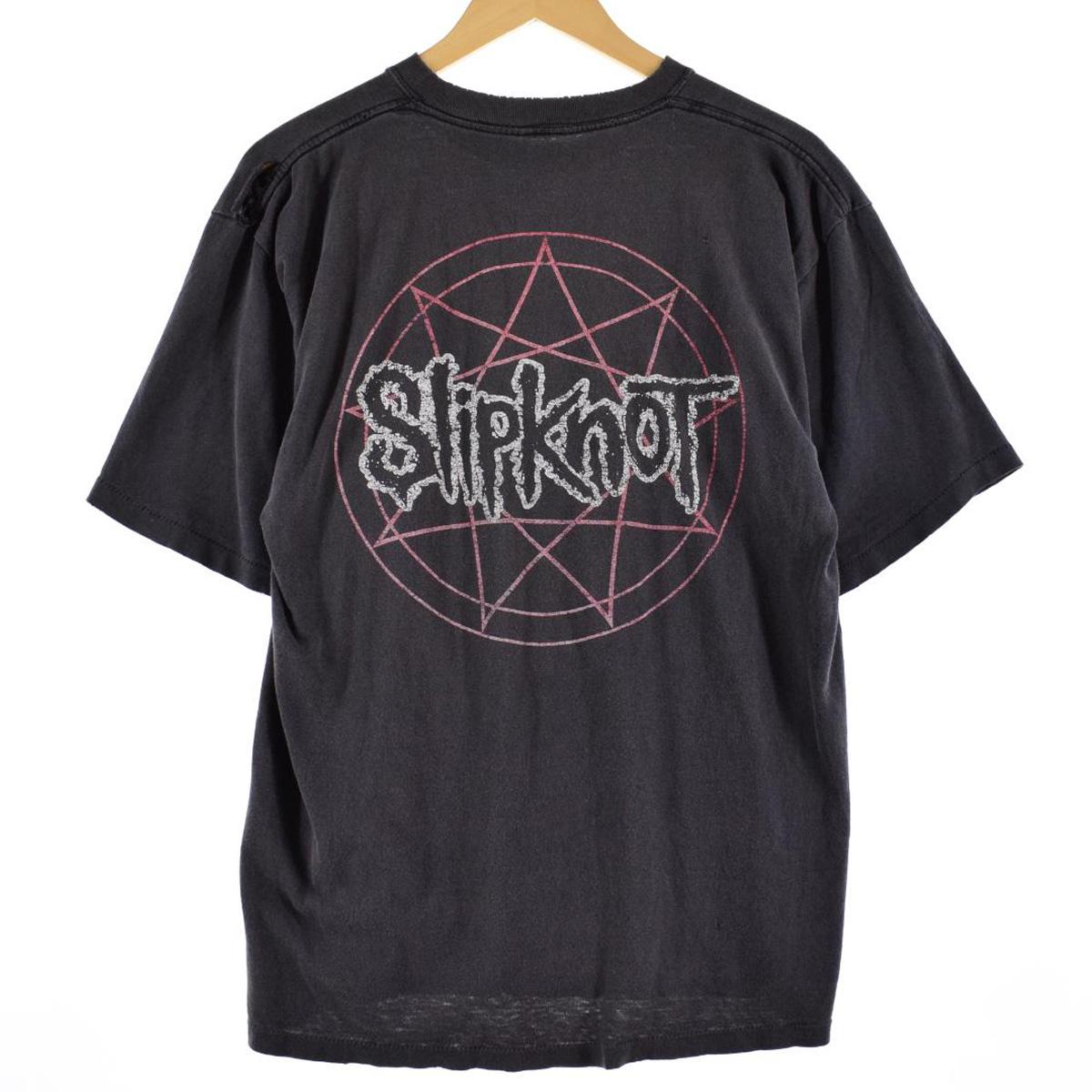 Slipknot スリップノット 古着 黒 M ロックバンド ヘビメタ Tシャツ