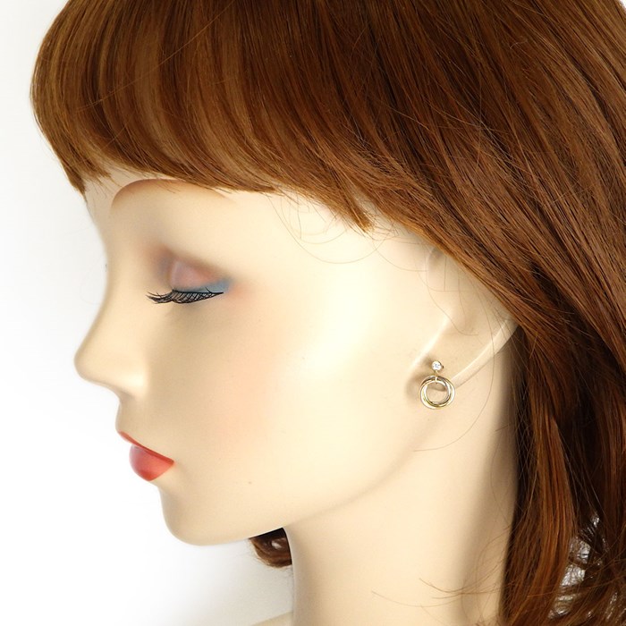 楽天市場】カルティエ Cartier ピアス トリニティ B8043200 サークル