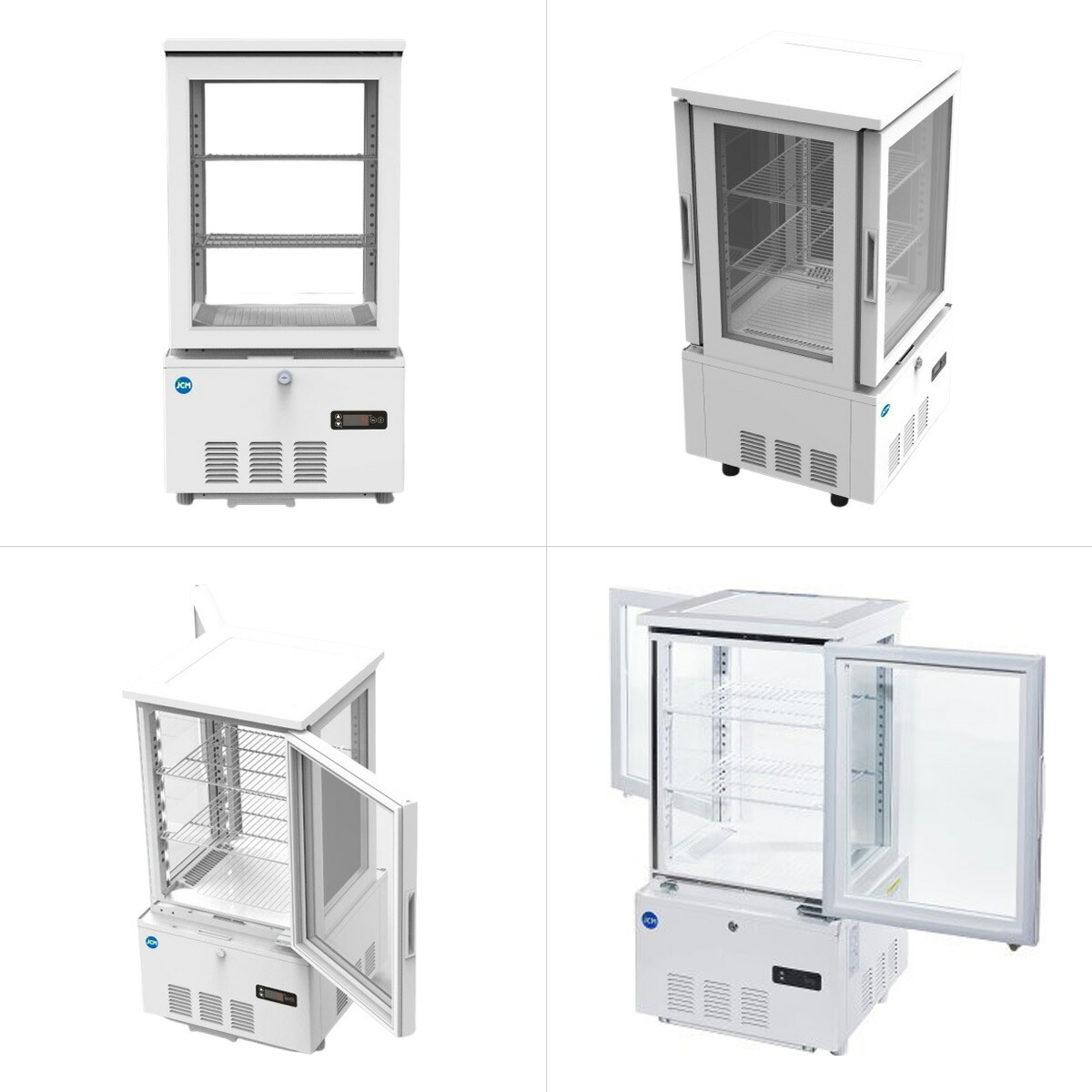 楽天市場】JCM 4面ガラス 冷蔵ショーケース （両面扉） JCMS-63W 業務