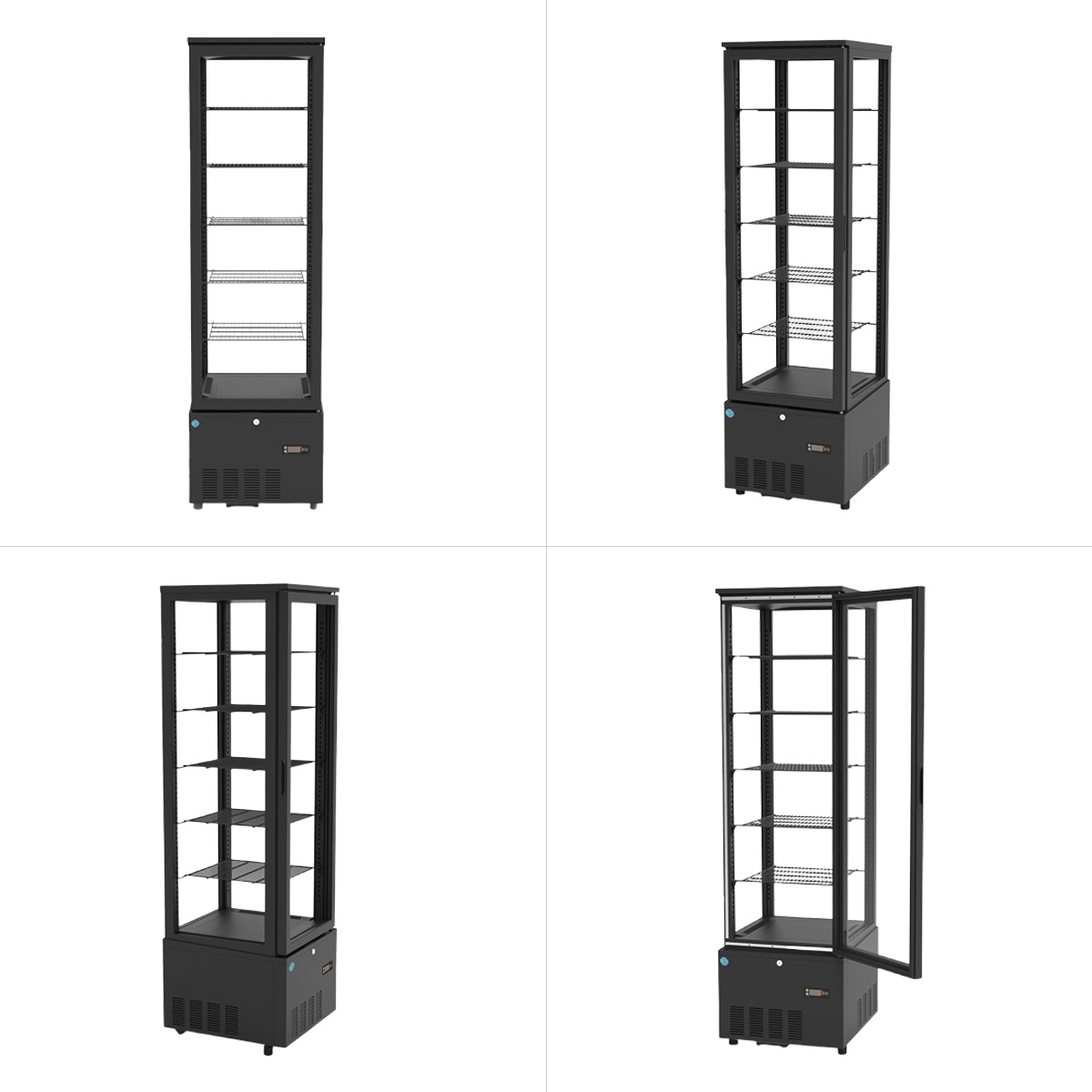 ︎ 【引取希望・配送相談】 4面ガラス冷蔵ショーケース 【RITS-290】⬛︎