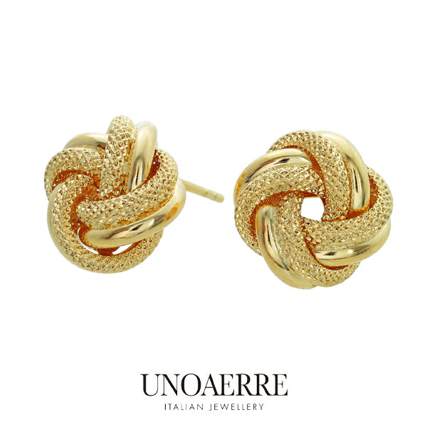 ⭐︎12/31まで⭐︎ウノアエレ k18 ラブノットピアス ラヴノット 楽天