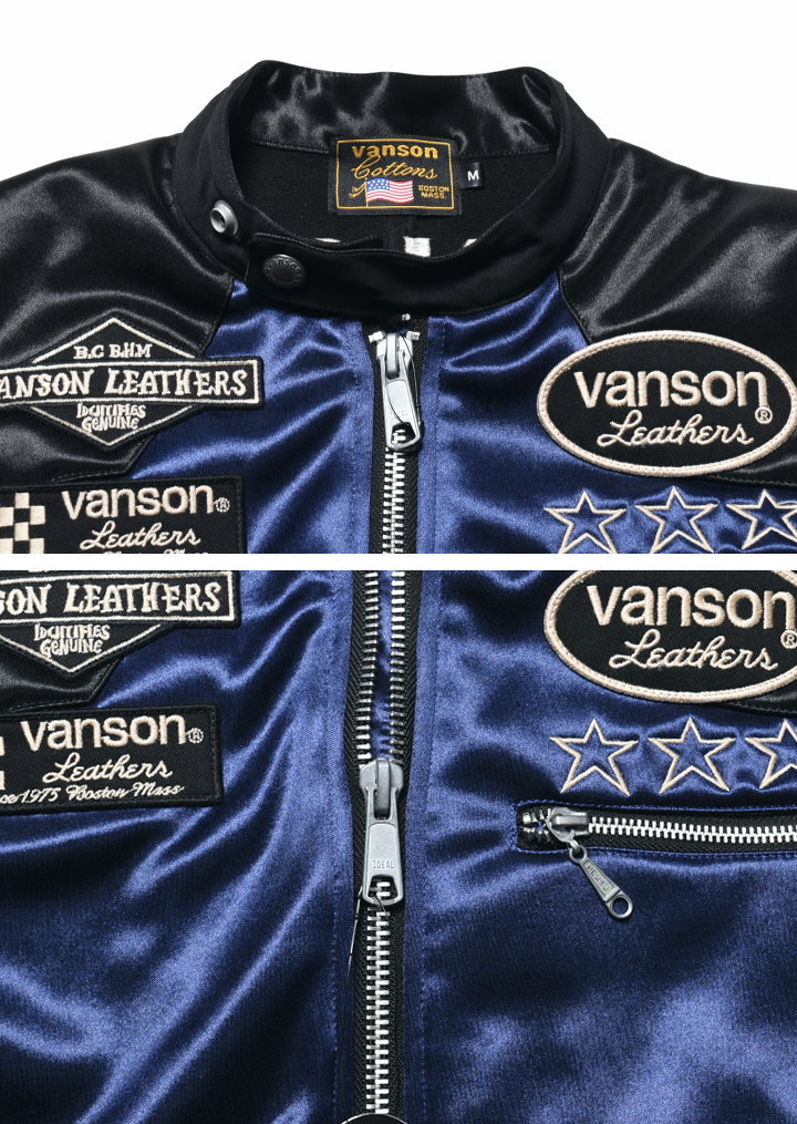 楽天市場】【当店別注】バンソン VANSON ライダース ワンスター 刺繍