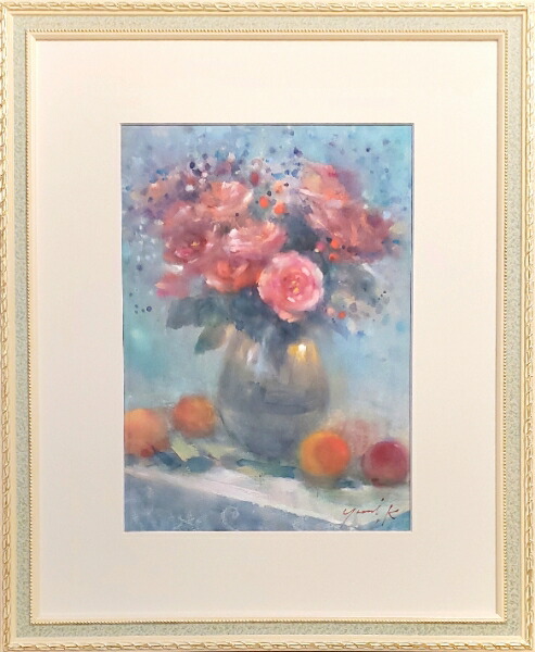 楽天市場】絵画 原画 「Power of trust」 水彩/パステル F4 グリーン