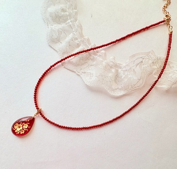 楽天市場】【還暦祝い 女性】【琥珀 ネックレス】インタリオ 赤琥珀