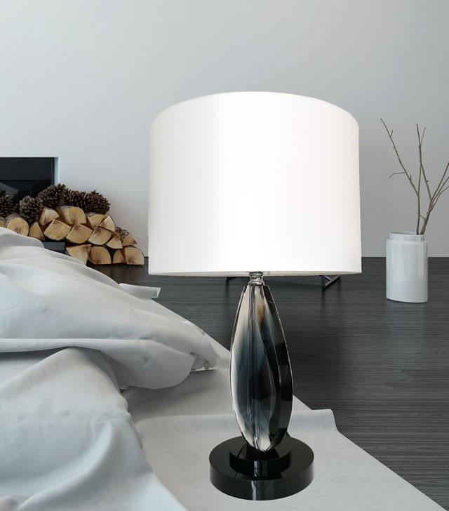 メーカー直送】テーブルランプ モダン クリスタル 水晶 高級感 H48cm