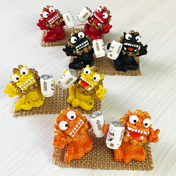 楽天市場】シーサー 置物 ミニ 玄関 沖縄 お土産 オリオンビール 沖縄