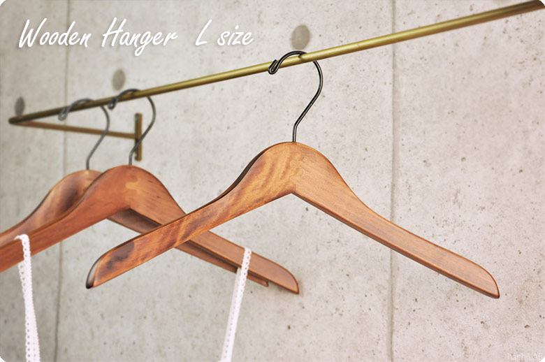 楽天市場】木製 ハンガー 「ウッドハンガー Lサイズ」 W39 /大人用