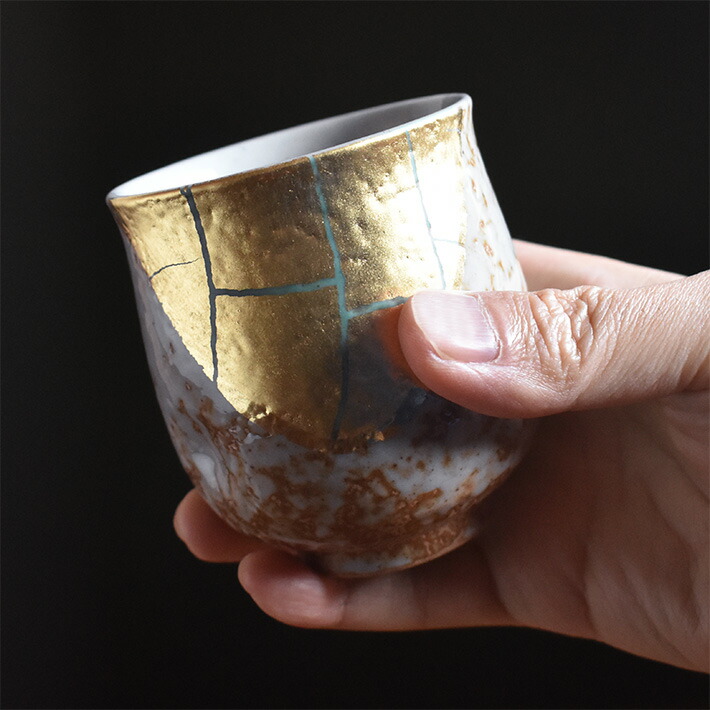 楽天市場】【素敵なご夫婦への贈り物♪】九谷焼 ペア 湯呑み 金箔彩