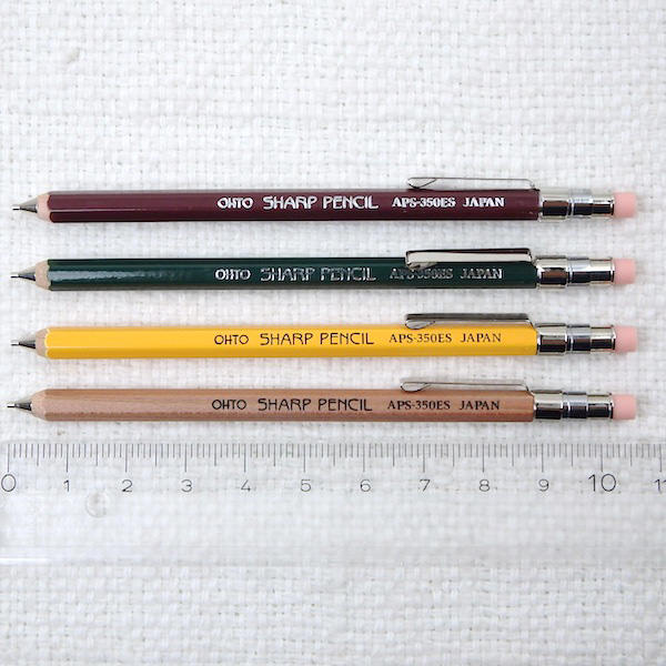 楽天市場】OHTO【オート】消しゴム付き極細木軸シャープペン鉛筆の