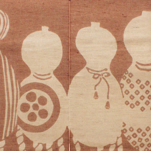 楽天市場】のれん 「ひょうたん結び」 刷毛染のれん 万葉舎 ロング丈