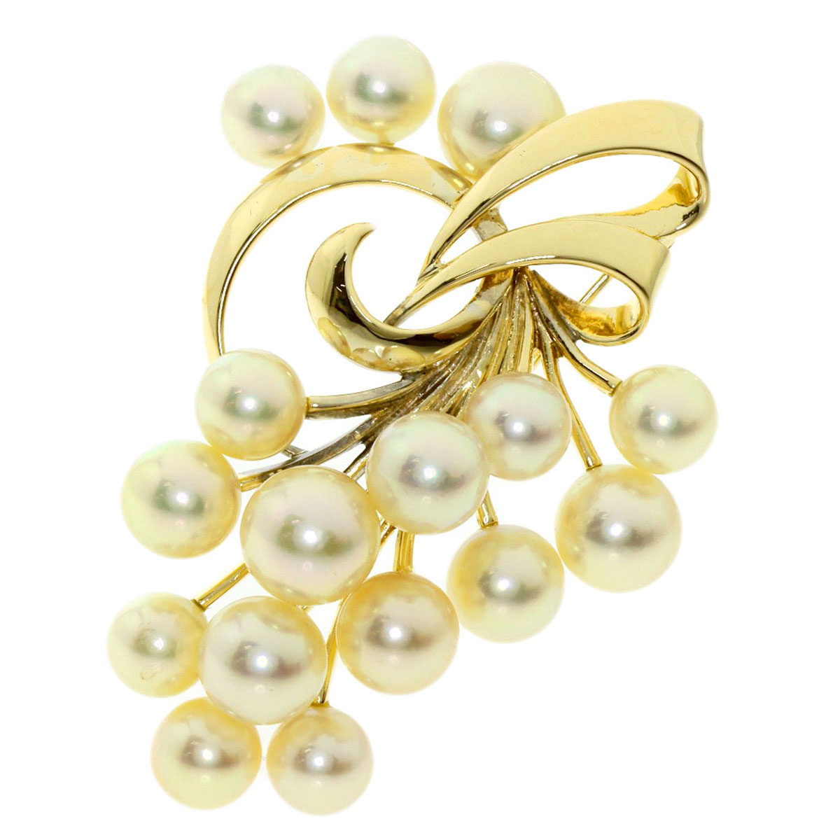 ミキモトアコヤ真珠パールK14ブローチ16,9グラム ミキモトアコヤ真珠