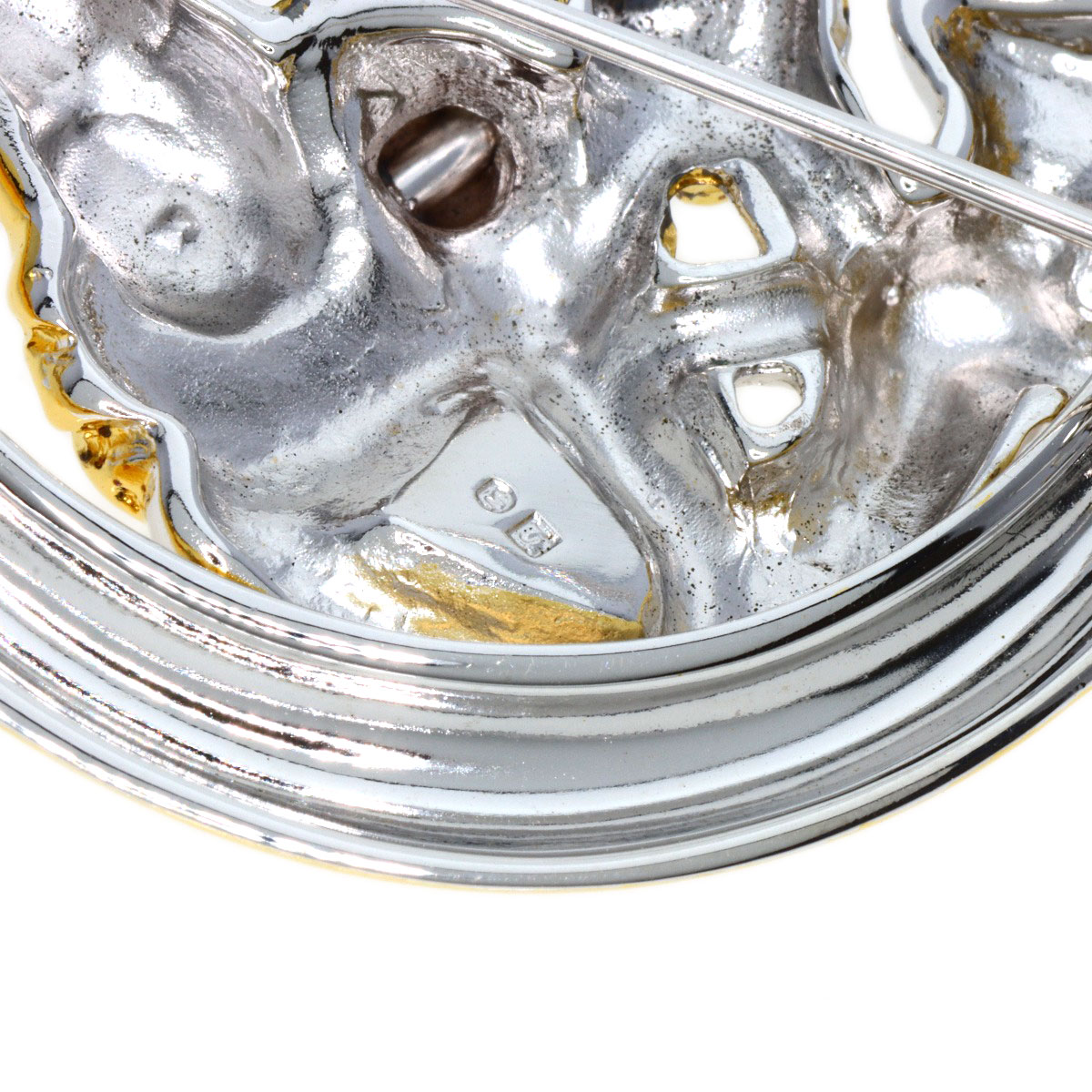 楽天市場】ミキモト ピエロモチーフ パール 真珠 ブローチ シルバー/GP