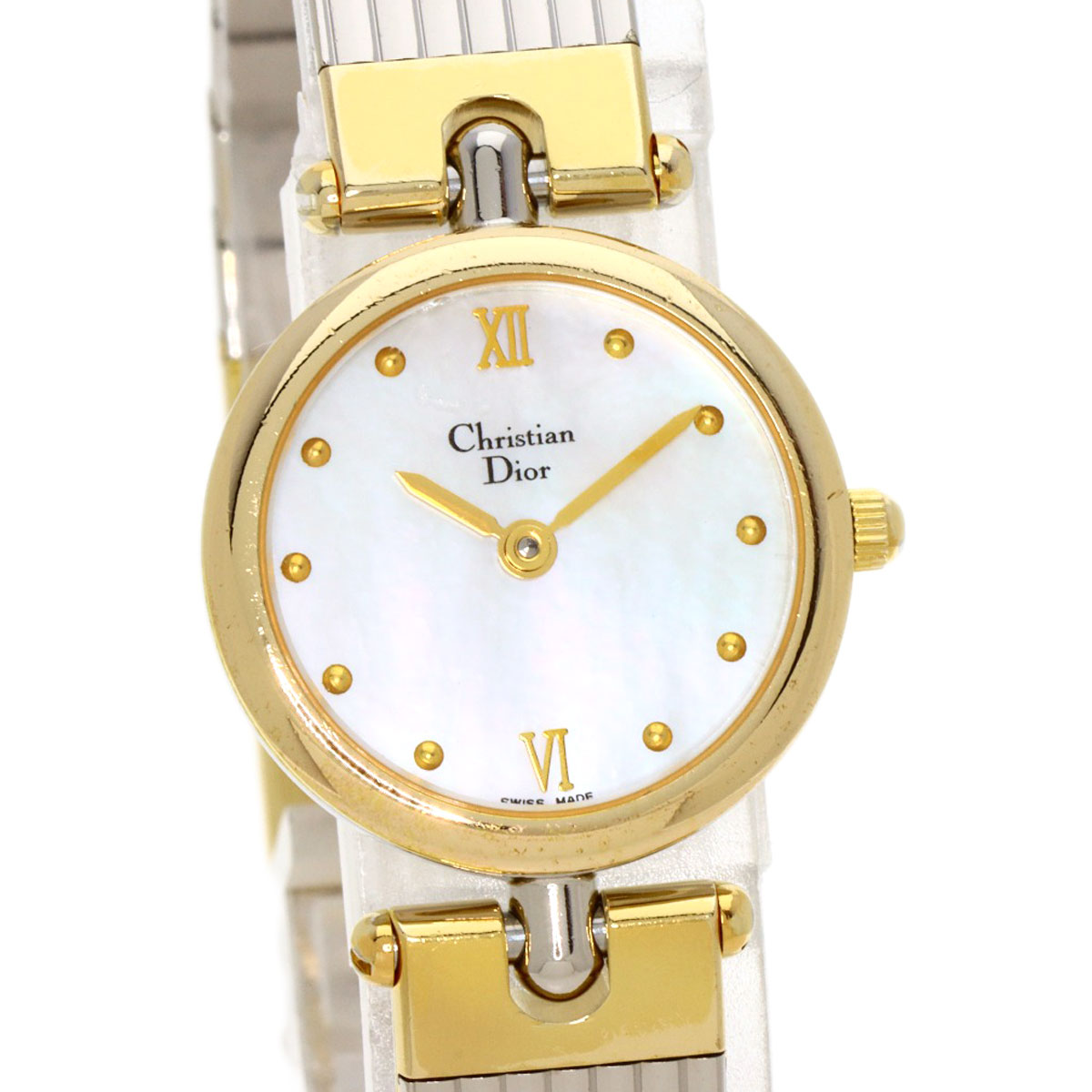 楽天市場】クリスチャンディオール 3025 ラウンドフェイス 腕時計 GP