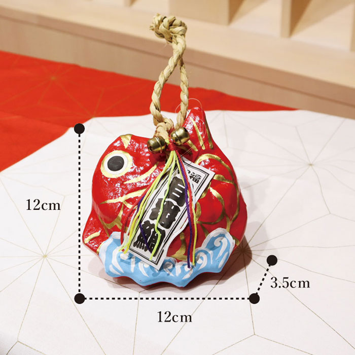 楽天市場】張り子 円盤型 目出鯛 4号 / 鯛 縁起物 ディスプレイ お正月