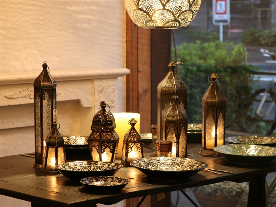 楽天市場】【15%OFFクーポン対象】モロッコランタン・キャンドル