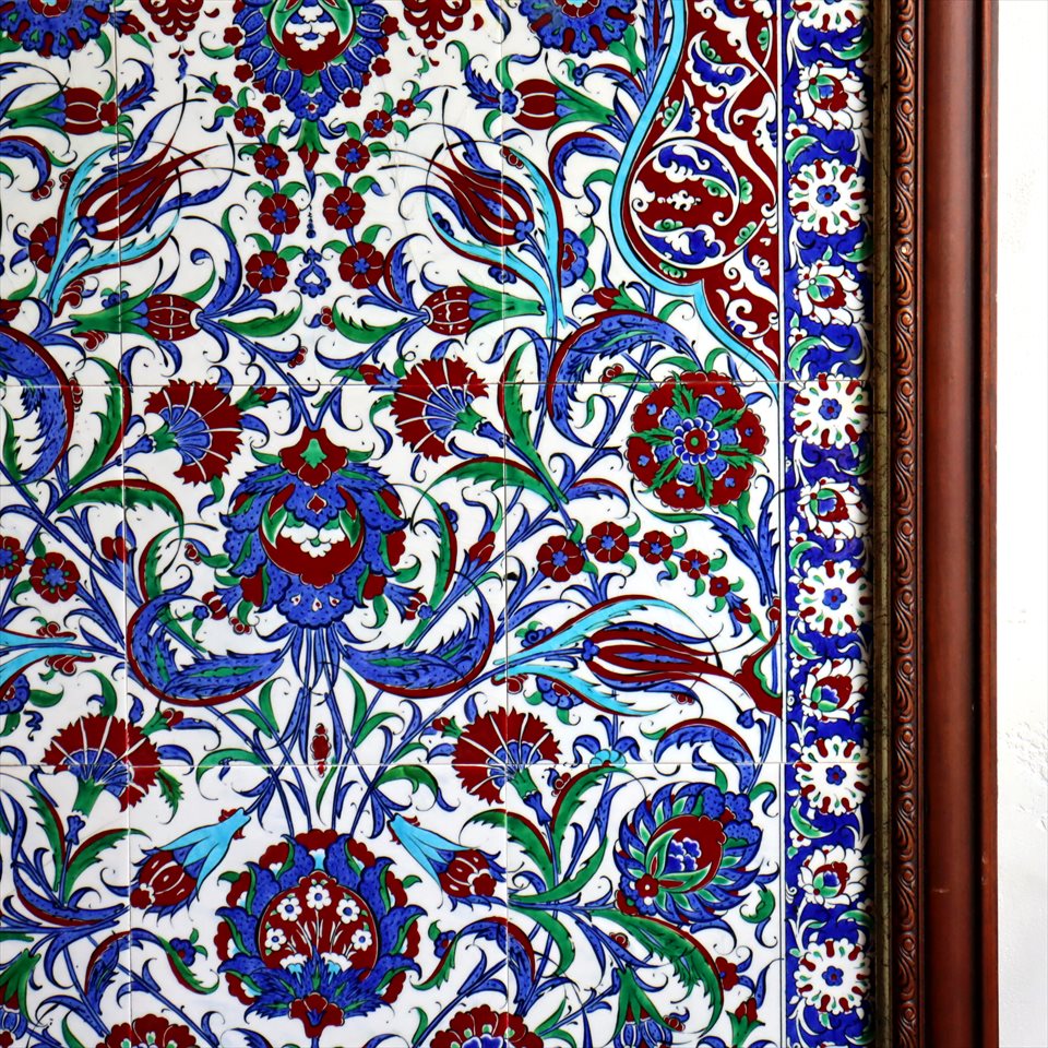 楽天市場】【15%OFFクーポン対象】トルコ陶器 手書きタイルのパネル